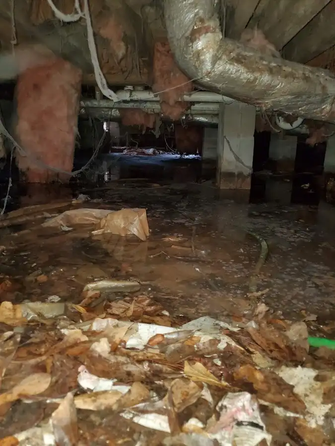 Crawl space flood assessment for Commercial Water Damage Restoration in Middletown